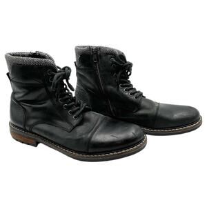 CREVO men's black leather boots size 13